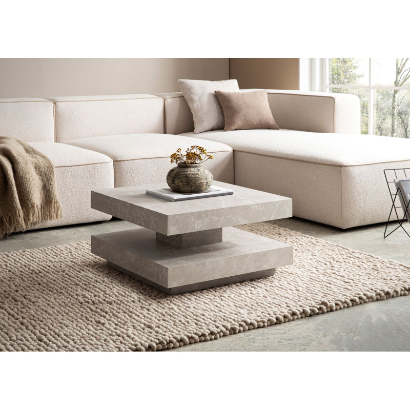 Coffee Table with Storage, Beige