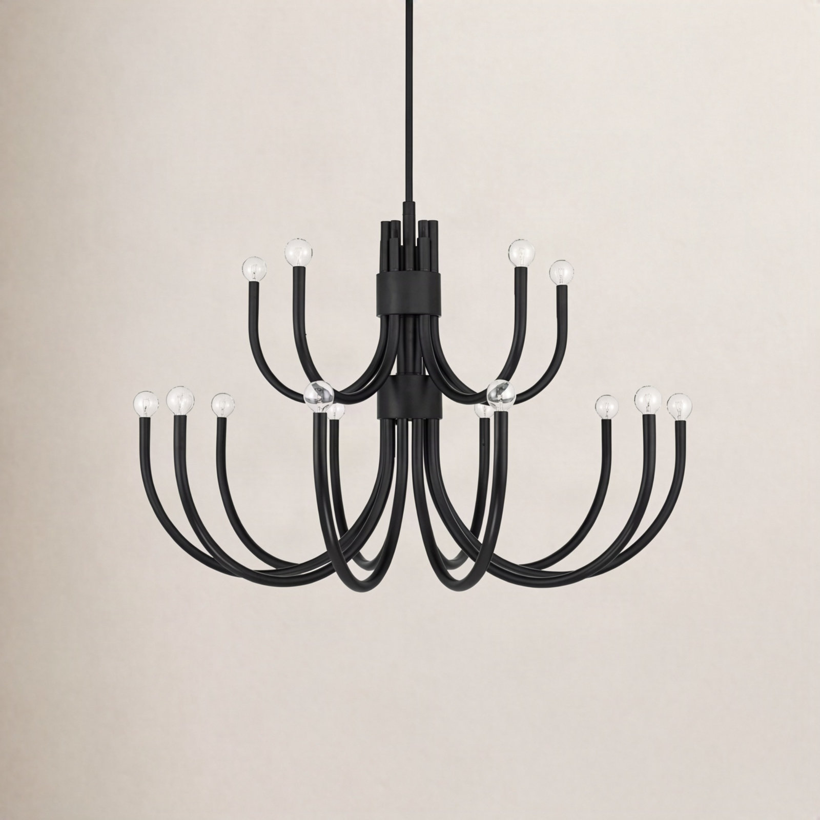 Sorrento 15-Light Chandelier, Black
