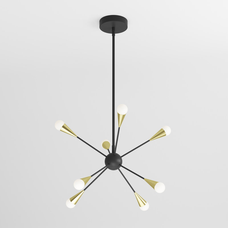 Lustre sphérique spoutnik à 8 lumières DEL Kahliyah