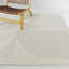 Tapis crème à motif géométrique moderne Mensa-100393070