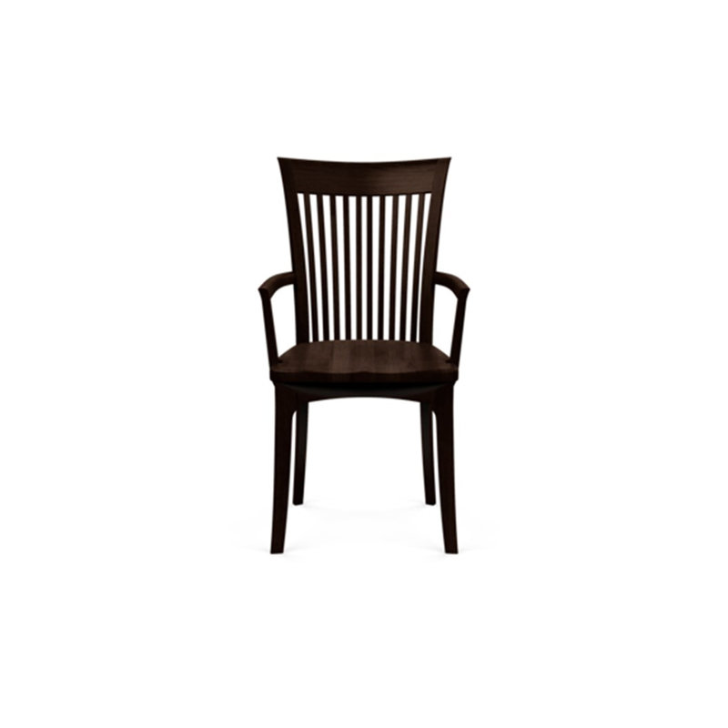 Sarah Upholstered Arm Chair, Smoke Cherry, None