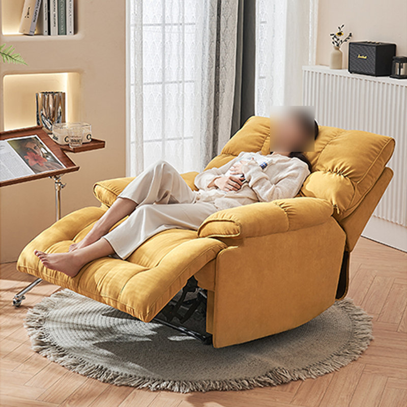 360° rotating ergonomic recliner, Yellow