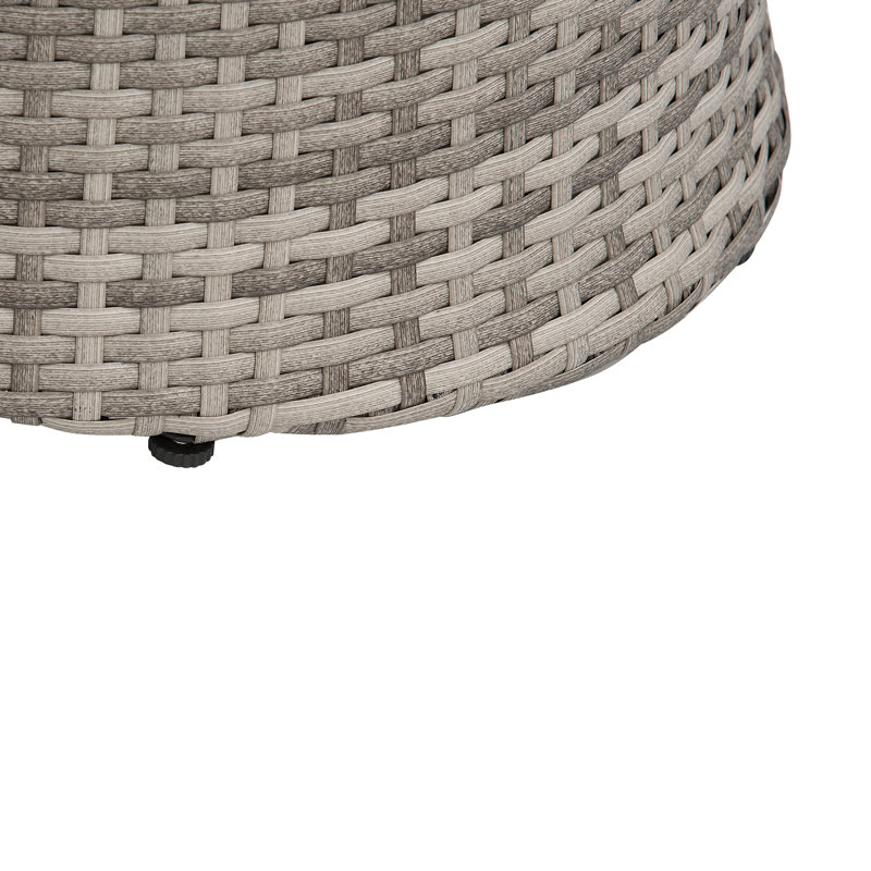 Stange 2 - Person Wicker Patio Dining Set with Round Table , Cushions Included