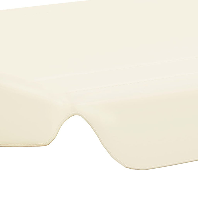 Replacement Canopy for Garden Swing, Cream, 18cm H x 122,5/145 cm W x 188cm D