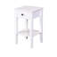 Table de rangement de salle de bain sur pied avec tiroir