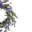 Couronne florale lavande artificielle mauve et verte - 18 po