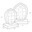 Turtle Shells On Crystal (Set of 2)