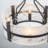 White Mist Cloud Glass Drum Chandelier