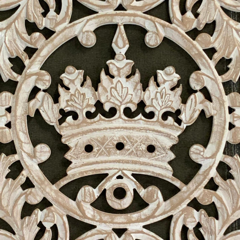 Panneau d'art Regency 3D blanc délavé