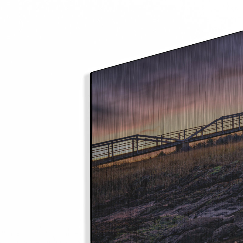 Mur en métal «Twilight At Doubles Point» par Rick Berk, H 24 po x l 36 po