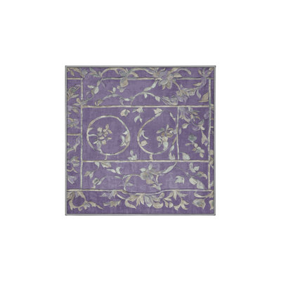 Machine Washable Purple Area Rug