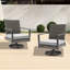 Chaises longues pivotantes avec coussins Shaylor-99388301