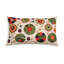 Coussin lombaire en coton brodé à la main avec insert en polyester, coussin décoratif décoratif pour canapé-lit Aari-129627251