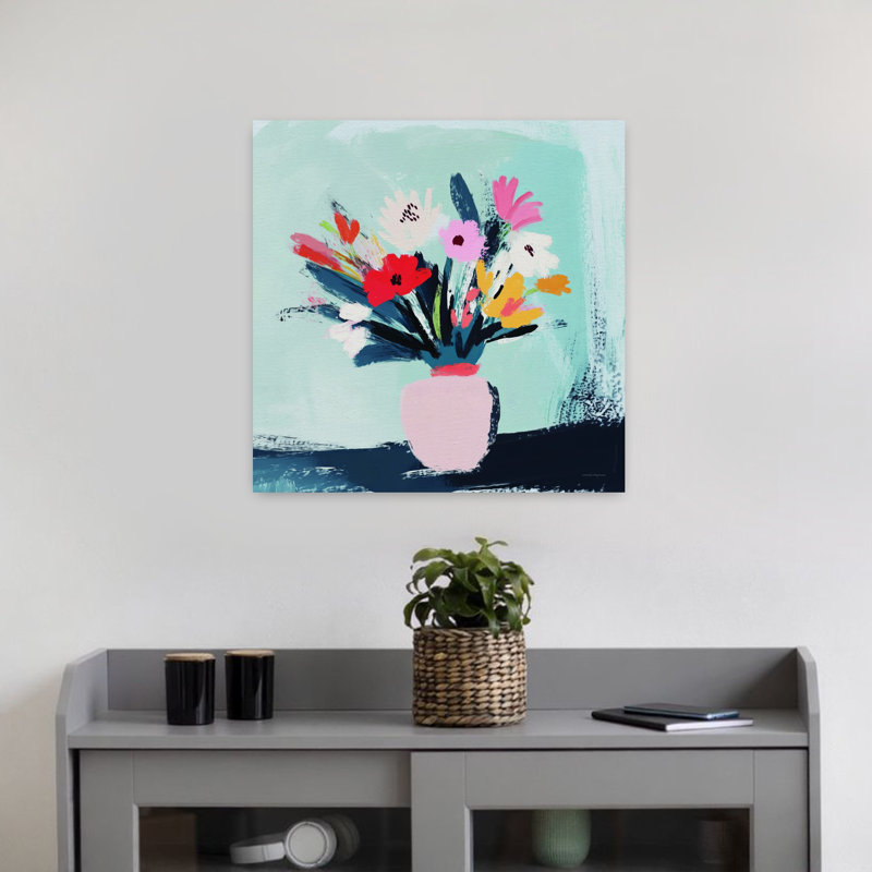 Art mural floral, H 18 po x l 12 po