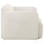 Chaise d'appoint sculpturale avec rembourrage généreux
