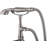 3 Handle Bathroom Clawfoot Tub Faucet with Hand Shower and Diverter-21202640
