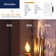 CA11E26 Led Candelabra Bulbs, Dimmable Led Chandelier Light Bulbs, 40w Equivalent, 2200k Warm White Light, 330lm, Amber Glass Finishing, 6 Pack
