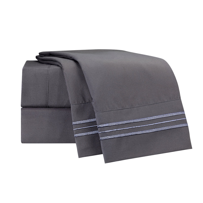 Ensemble de draps Setaluna, Très grand séparé, Gris