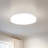 6 Pack 10 Inch LED Round Flat Panel Light, 16W 4000K Warm White, Dimmable, Modern Flush Mount Ceiling Light Fixture, for Kitchen, Bedroom, Laundry, ETL Listed