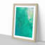 Green Ocean in Abstract - Picture Frame Graphic Art Print-55736209-55736212