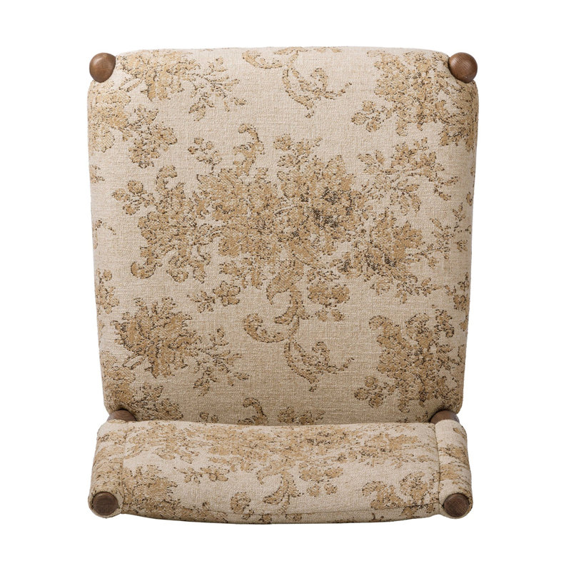 Jayla Upholstered Dining Chair, Toasted Oak, Fallingbrook Natural