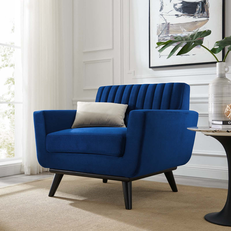 Fauteuil de 35,5 po de largeur Engage, Bleu marine