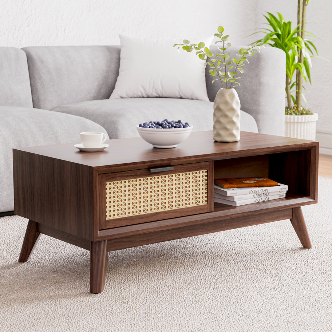 Ailia Coffee Table - Dark Choco Bay Isle Home™ 