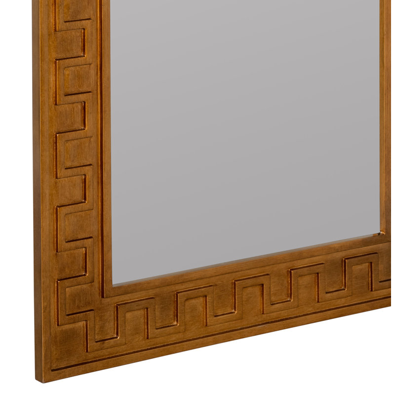 Greek Key Full Length Mirror by Erin Gates, Gold