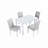 5 Piece Wooden Dining Table Set-378839890-378839895-378839882