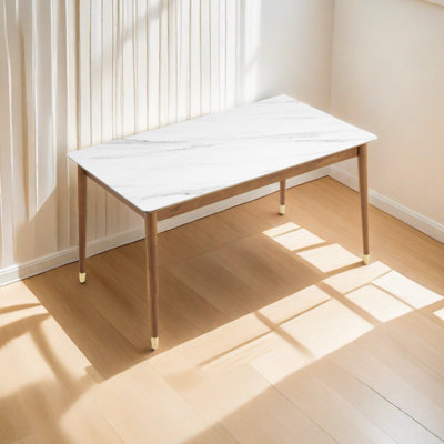 Table de salle à manger rectangulaire L 55,1 po x l 31,5 po Nevio