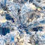Sapin de Noël artificiel 6 pi - bleu, 750 branches, ignifuge, électrique, sapin décoratif d'intérieur avec neige
