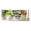 Tabouret pliant 4 pièces avec dossier, tabouret pliant rembourré et rembourré, chaises pliantes portatives pour la cuisine à l'intérieur et à l'extérieur (café, date prévue de livraison: 2025/6/30)