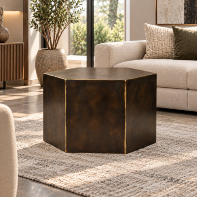 Table basse géométrique en métal