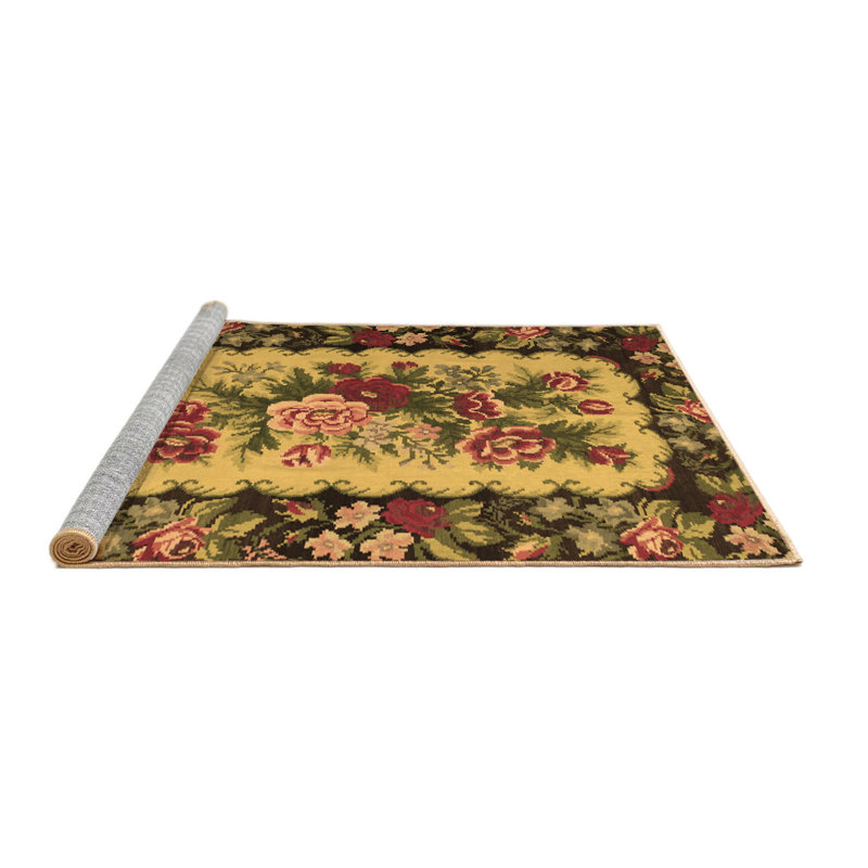 Cellina Performance Floral Indoor Rug, Square 6'