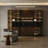 125.98" Italian-Style Luxury Sideboard And Wine Cabinet Combination With LED Lighting And Movable Power Rail