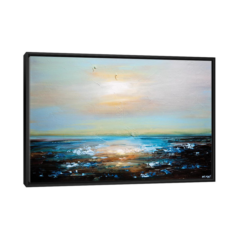 «Swiger Freedom II», reproduction sur toile, H 18 po x l 26 po x P 1,5 po, Toile avec cadre noir, Pas de tapis