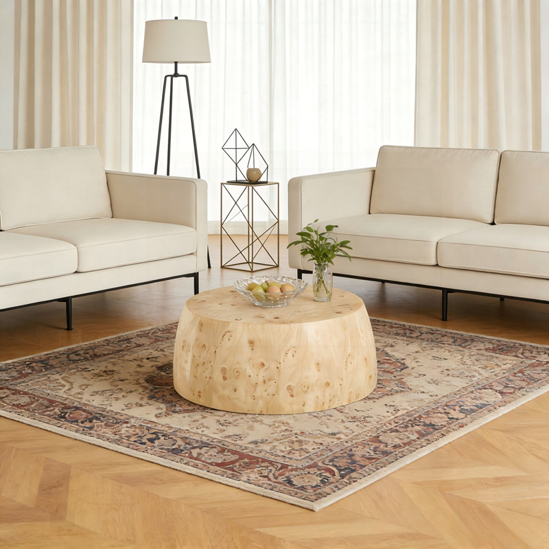 Round Wood Coffee Table, Wood