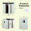 6ft x 5ft White Outdoor Metal Storage Shed with Window, Sliding Doors – Includes Tool Kit, UV-Resistant & Easy Assembly