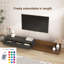 Meuble télé moderne avec lumières DEL et rangement-944984835