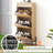 Natural Rattan 3 Flip Drawer Shoe Cabinet, Shoe Cabinet For Entryway, Narrow Shoe Storage Cabinet, Wood 3 Tier Slim Shoe Rack With 3-Tier Adjustable Shelves For Entryway One Size-265580011