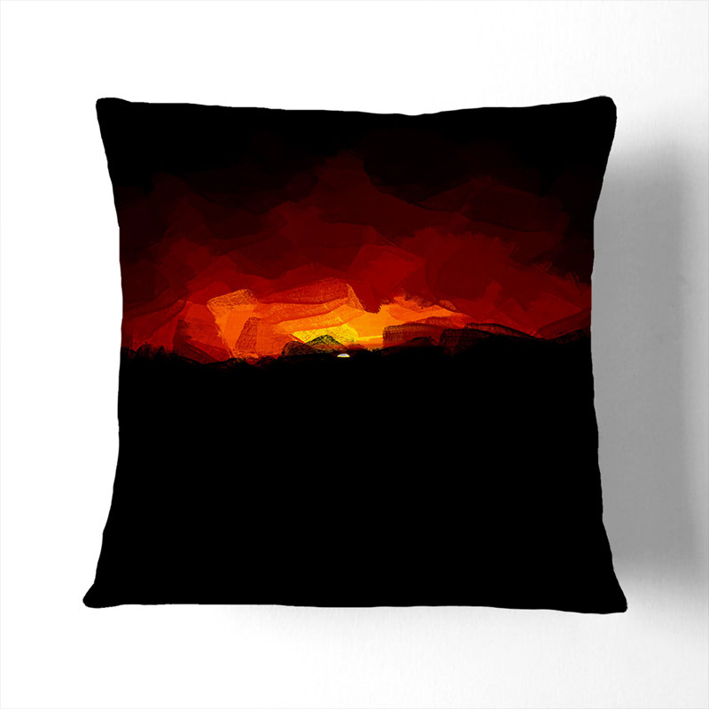 Square Throw Cushion, 40cm H x 40cm W x 15cm D