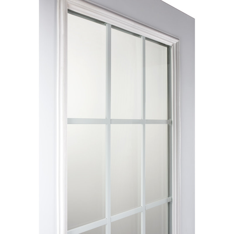 Porte d'entrée interne pré-montée en verre apprêté, H 80 po x l 30 po x P 1,75 po, Côté droit / vers l'extérieur, 4,56 po
