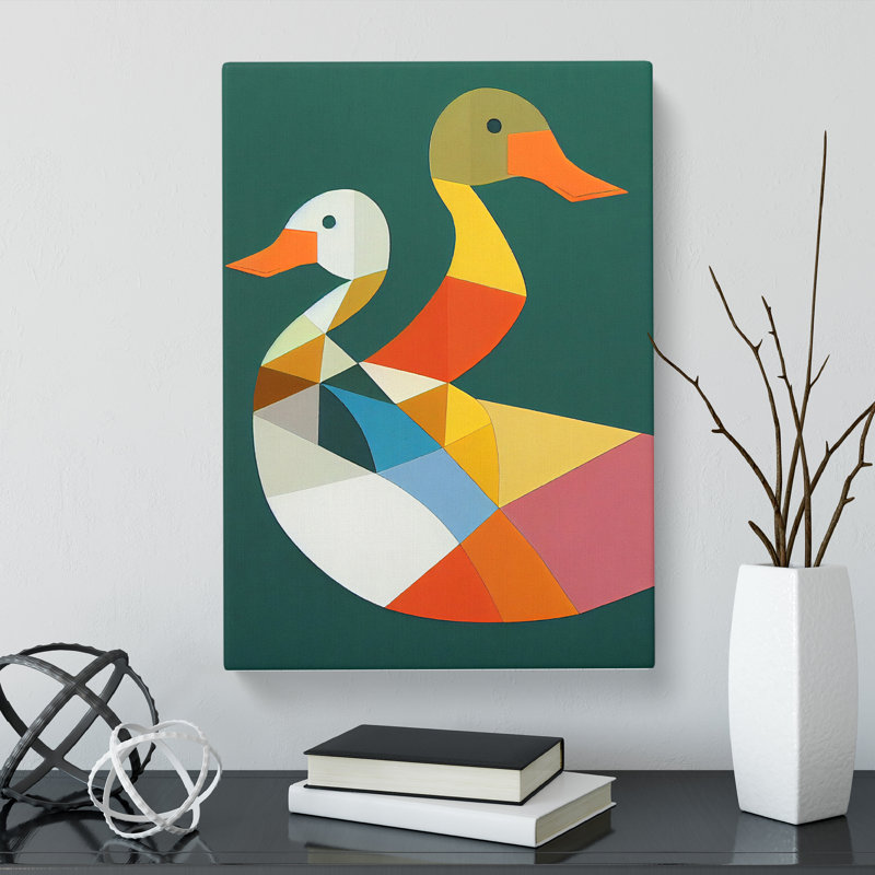 Dmitry Duck Cubism - Wrapped Canvas, 60cm H x 40cm W x 3cm D