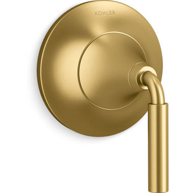 Kohler 26310-2MB Statement Wall-Mount Handshower Holder with Supply Elbow and Check Valve, Vibrant Brushed Moderne Brass