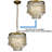 Dickison 3-Light 13" Capiz Shell Chandelier 5 Tiered Coastal Seashells Pendant Light-1129985505