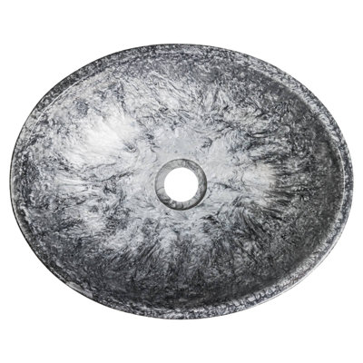 Brayden Studio Bergstrom 410mm L x 330mm W Resin Oval Sink