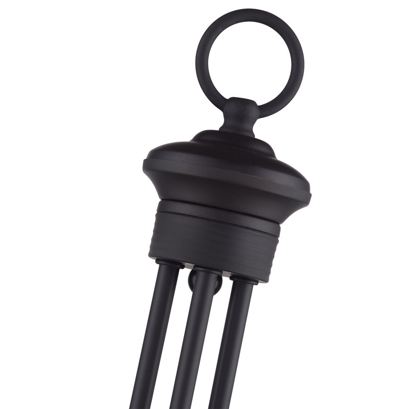 Très grande applique murale noire 3 lumières, Bronze