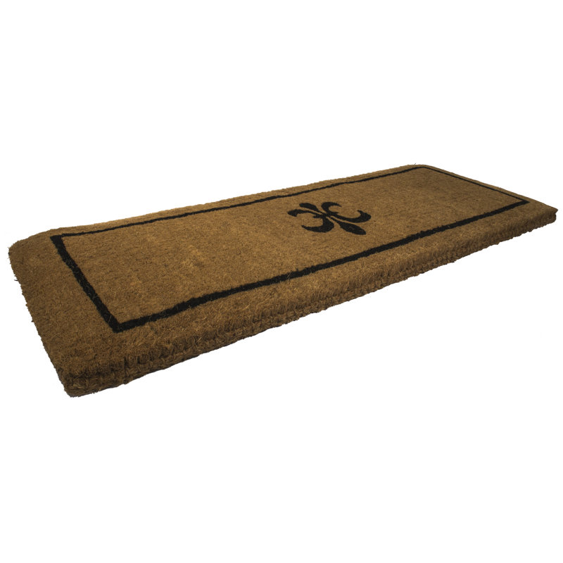 Tapis de porte Patrick Fleur, Rectangle 1 pi 6 po x 3 pi 11 po