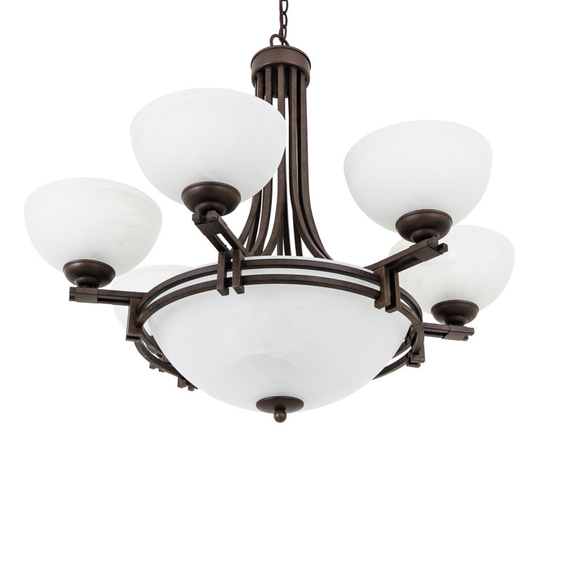 Lustree empire ombré 9 lumières Joye, Marron foncé