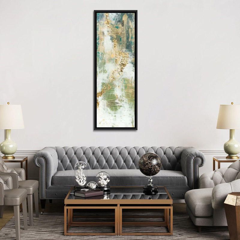 « auditive flow i », impression sur toile, H 60 po x l 20 po x P 1,5 po, Toile avec cadre noir